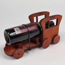 ARTIZANAT Locomotiva decor.sticla vin / Deko-Weinlok