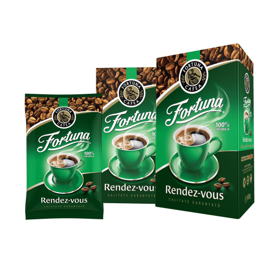 FORTUNA Rend Vous cafea verde / Rend Vous grüner Kaffee 100g