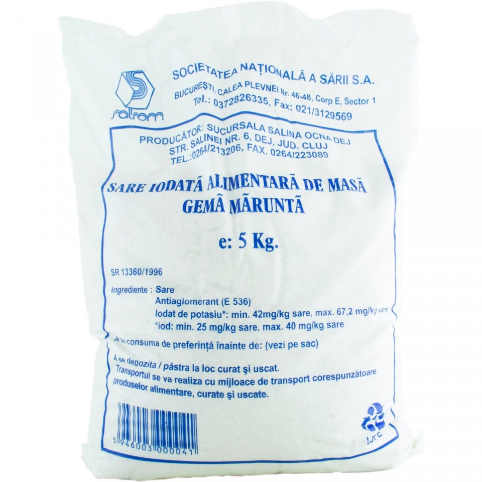 GEMA SALROM Sare grunjoasa / Grobes Salz 5kg