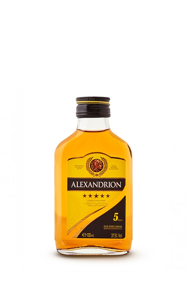 ALEXANDRION Spirtoase 5 stele / Spirit. 5 Sterne 37,5% 0,1l