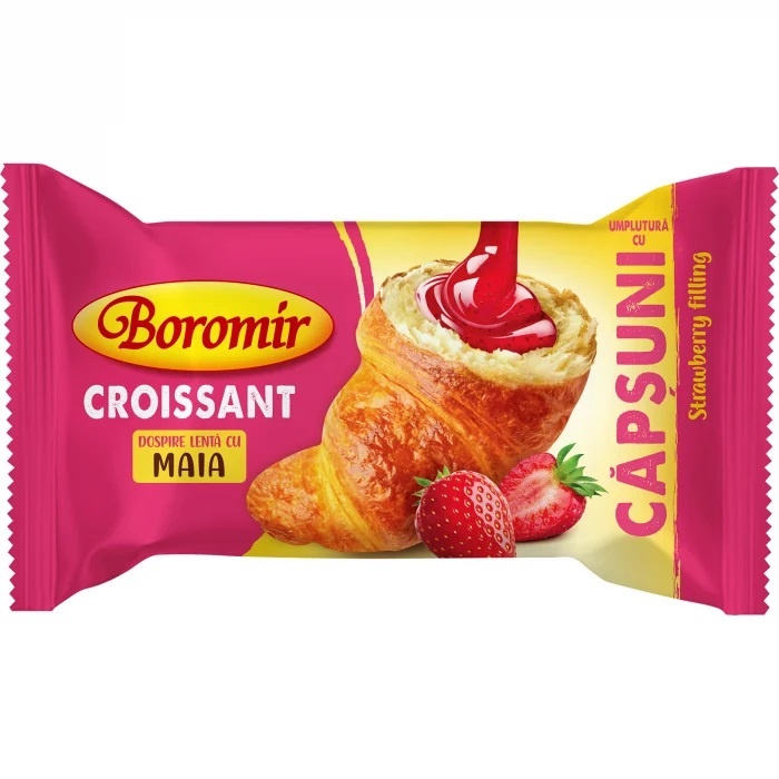 BOROMIR Croissant with strawberry cream 60 g