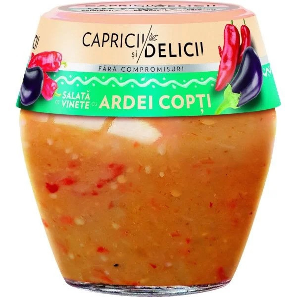 CAPRICII DELICII Sal.vinete ardei / Auberg.-Papr.salat 525g
